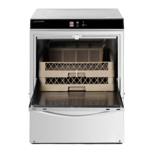 Profesionalna perilica posuđa s dozatorom sredstva za ispiranje i deterdženta te pumpom za pražnjenje - 50 x 50 cm - Dynasteel