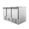 Saladette Compacte 3 Portes - Avec Couvercle Coulissant - Dynasteel