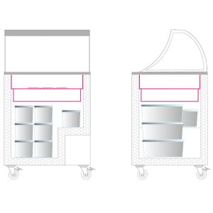 Congelator za sladoled - 191 L - TEFCOLD