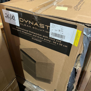 Profesionalna perilica posuđa s dozatorom sredstva za ispiranje i deterdženta te pumpom za pražnjenje - 50 x 50 cm - Dynasteel