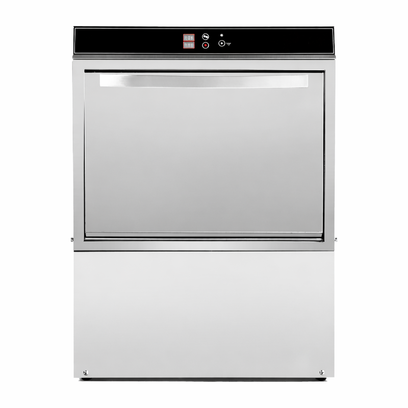 Profesionalna perilica posuđa s dozatorom sredstva za ispiranje i deterdženta te pumpom za pražnjenje - 50 x 50 cm - Dynasteel