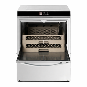 Profesionalna perilica posuđa s dozatorom sredstva za ispiranje i deterdženta te pumpom za pražnjenje - 50 x 50 cm - Dynasteel