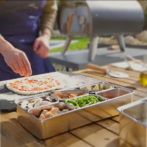 Japanska kutija Inox 5 pretinaca - Profesionalno kuhinjsko skladištenje