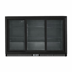 Arrière-Bar Réfrigéré Skinplate - 3 Portes Vitrées Coulissantes - 328 L - Dynasteel