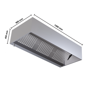 Hotte Cubique 900 Led Bez Motora 1400 Dynasteel - Pro Dizajn & Kvaliteta