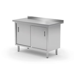 Table Murale - Placard avec Portes Coulissantes - L 1000 x P 600 mm - HENDI