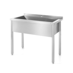 Table d'Évier Simple Soudée - P 600 x L 800 mm - HENDI