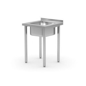 Plonge 1 Bac au Milieu Kitchen Line - P 600 x L 600 mm - HENDI