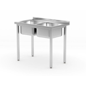 Plonge 2 Bacs Kitchen Line - P 600 x L 1000 mm - HENDI