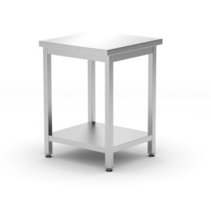 Središnji radni stol Kitchen Line s policom - D 600 x Š 600 mm - HENDI