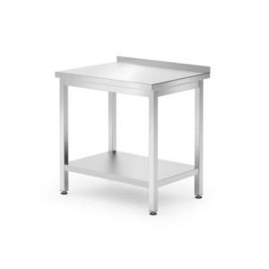 Zidni radni stol Kitchen Line s policom - P 600 x L 800 mm - HENDI