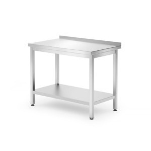 Zidni radni stol Kitchen Line s policom - D 600 x Š 1000 mm - HENDI