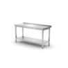 Table de Travail Murale Kitchen Line avec Étagère - P 600 x L 1200 mm - HENDI
