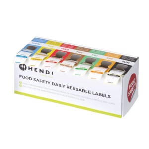 Kutija za oznake sljedivosti 7 dana - 25 x 25 mm - Role od 1000 - HENDI
