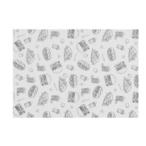 Papier Ingraissable Hamburgers - 250 x 350 mm - HENDI