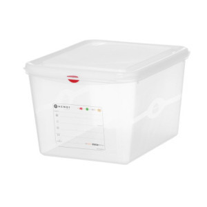 Bac GN 1/2 Transparent in PP - 12.5 L - HENDI