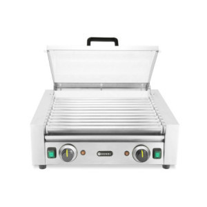 Grill na kotačima za kobasice s poklopcem - 2 zone - HENDI