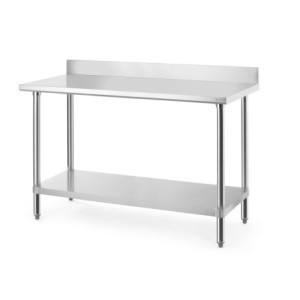 Radni stol s naslonom i policom - L 1400 mm - HENDI