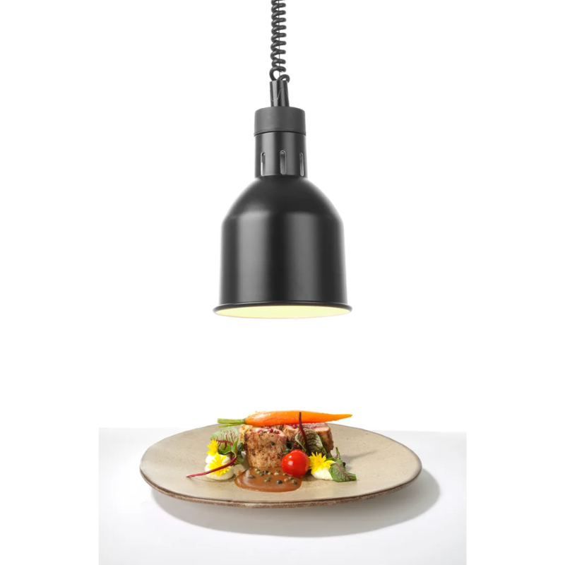 Podesiva crna cilindrična grijaća lampa - HENDI