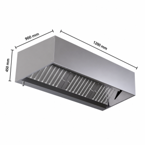 Cubic Hood 900 Led Without Motor - Dynasteel KP 9/12L-LEDB-IMPEX
