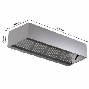Cubic LED hood 2000mm without Dynasteel motor - Premium professional