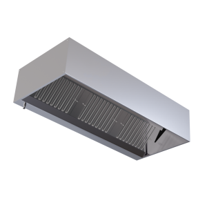 Hotte Cubique Led 2000mm Sans Moteur Dynasteel - Professionnelle Premium