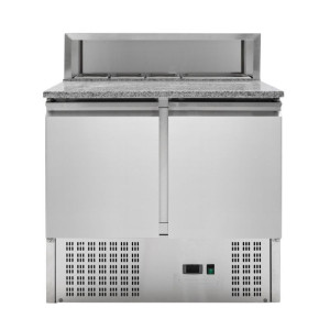 Hladnjak za pizzu - 2 vrata - 5 GN 1/6 posuda obnovljeno