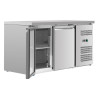 Pozitivni rashladni stol s 2 vrata 228 L ventilirani inox