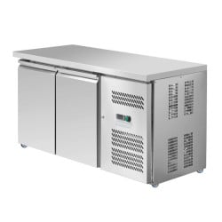 Positive Refrigerated Table 2 Doors 228 L Ventilated Stainless Steel
