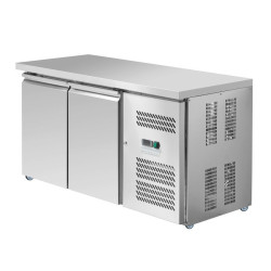 Pozitivni rashladni stol s 2 vrata 228 L ventilirani inox