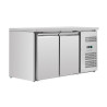 Pozitivni rashladni stol s 2 vrata 228 L ventilirani inox