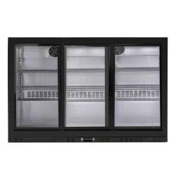 Refrigerated Back Bar 320 L 3 Sliding Glass Doors