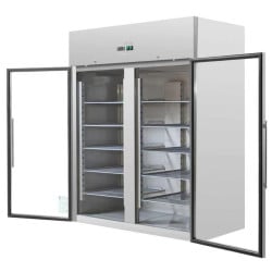 Armoire Réfrigérée Positive 1400 L 2 Portes Vitrées GN 2/1