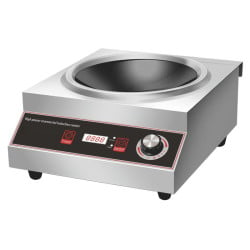 Wok za indukciju Pro 3500 W Inox — Konkavna zona Ø227