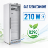 Armoire za zamrzavanje 400 L sa staklenim vratima, ventilirano hlađenje -18/-22°C