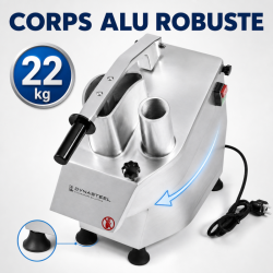 Profesionalni rezač povrća 550 W — 2 otvora, Alu