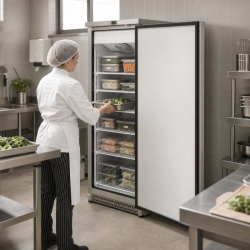 Zamrzivač Ormar 590 L Inox Ventilirano Hlađenje -22 °C