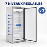 Zamrzivač Ormar 590 L Inox Ventilirano Hlađenje -22 °C