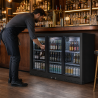 Hladnjak za stražnji bar 320 L s 3 klizna staklena vrata