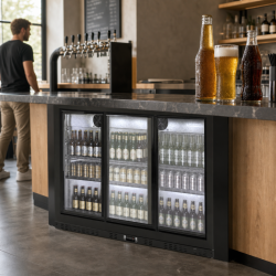 Hladnjak za stražnji bar 320 L s 3 klizna staklena vrata