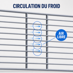 Grille pour Saladette 560 x 330 mm — Plastificirana polica