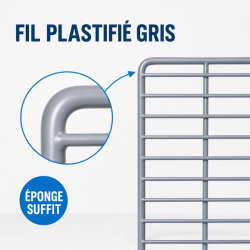Grille pour Saladette 560 x 330 mm — Plastificirana polica