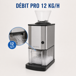 Električni drobilica leda 12 kg/h 60 W Inox