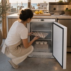 Mini negativni hladnjak 170 L -18°C bijeli