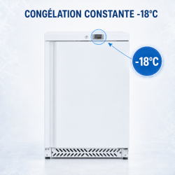 Mini negativni hladnjak 170 L -18°C bijeli