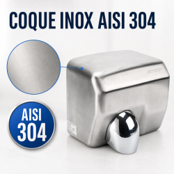 Automatski sušač ruku s inox izljevom 2300 W — 45 dB