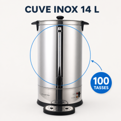 Percolator Profesional 14 L 100 Šalica 1650 W Inox