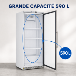 Positive Refrigerated Cabinet 590 L Glass 0/+8°C