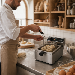 Friteza Profesionalna 10 L 3000 W Inox — Termostat
