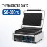 Grill Panini Pro 2200 W Rebrasti 340x220 mm Inox